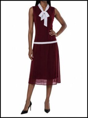 1920s Flapper Midi Dress Drop Waist Gatsby Party Costume